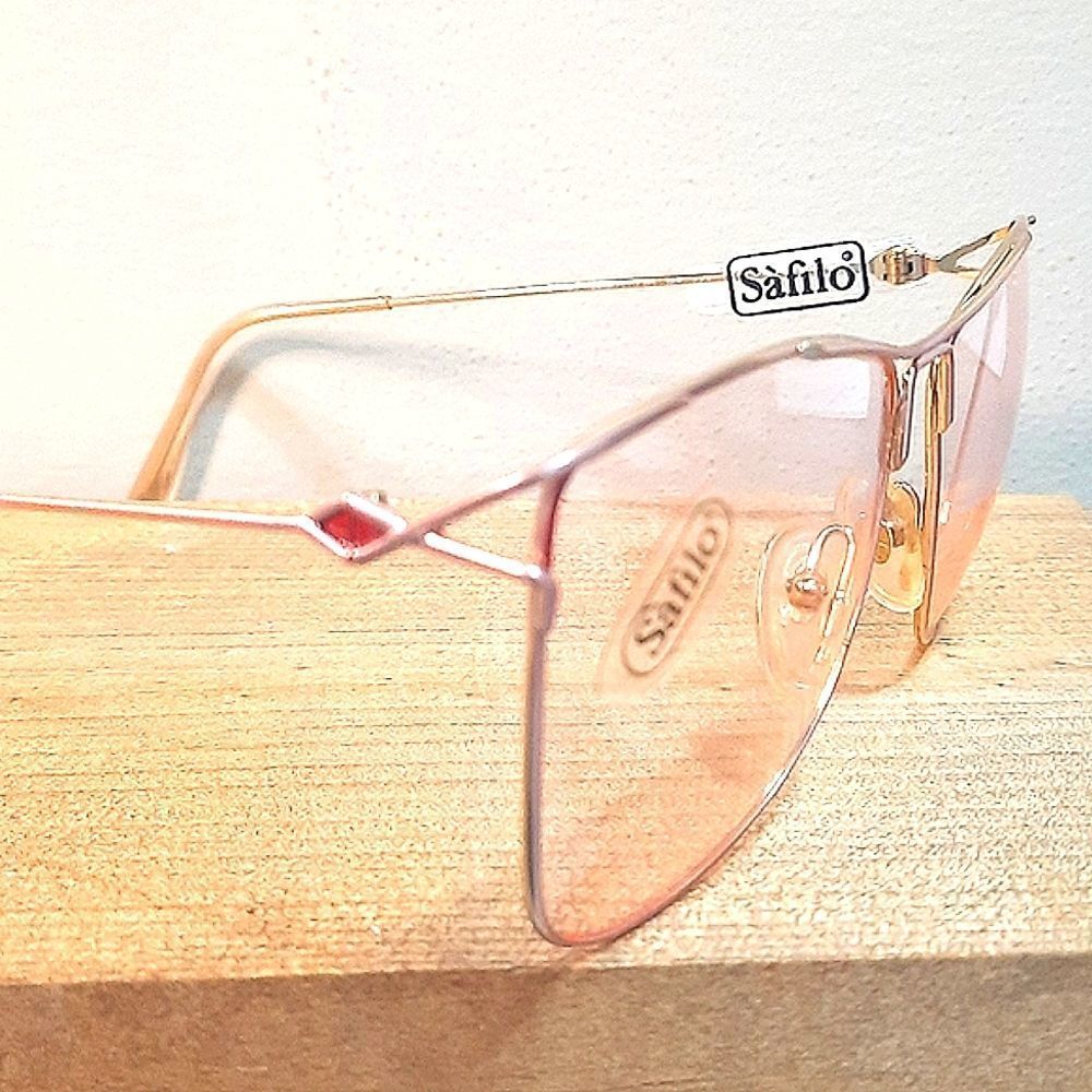 Authentically VINTAGE Rx'able Eyeglass Frame, Safilo women big glasses 59-14-140 - Picture 6 of 7